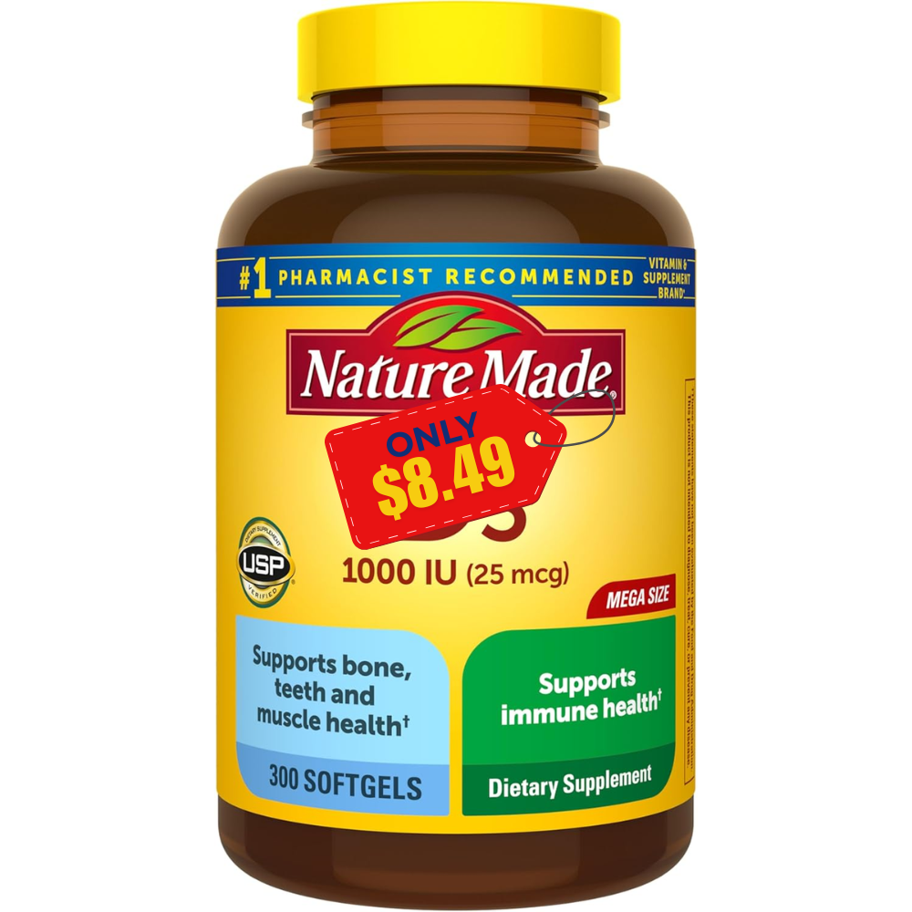 Nature Made Vitamin D3 1000 IU Deal: Save 48%