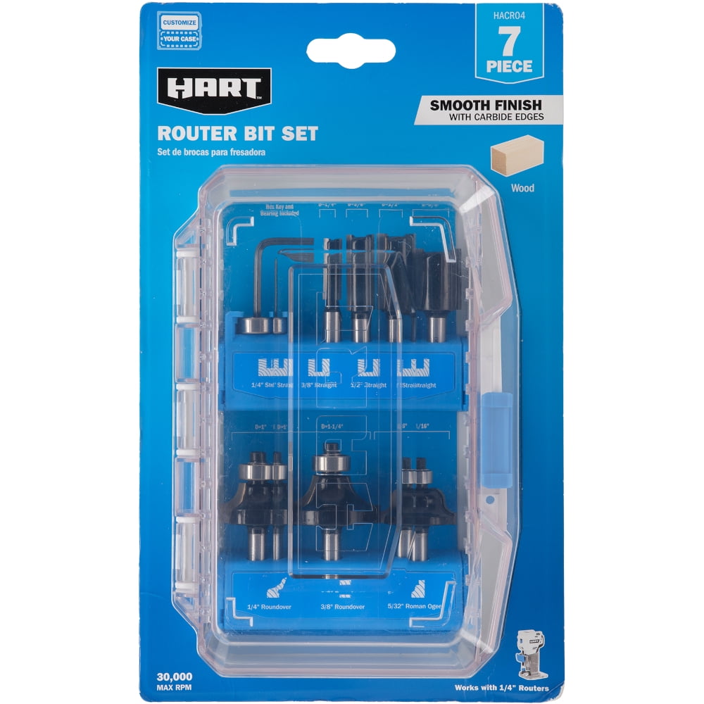 HART 7-Piece Decorative Router Bit Set Deal at Walmart: Save 58%