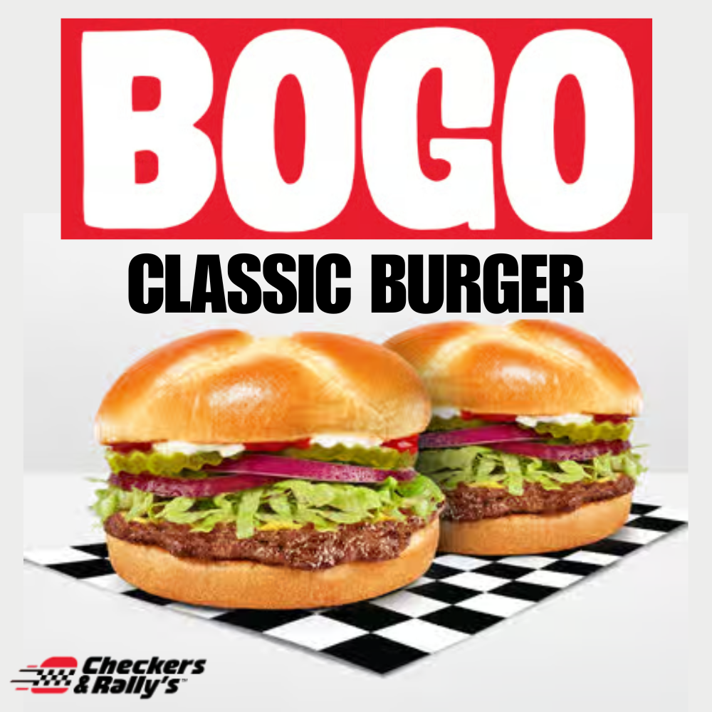 Buy One Get One FREE Classic Burger at Checkers & Rally’s