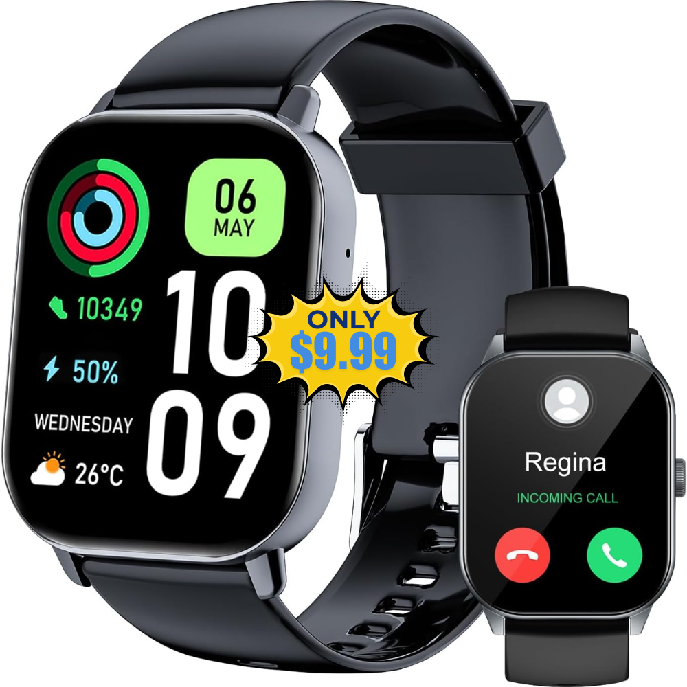 1.91″ Smart Watch Fitness Tracker Deal: Save with Promo Code