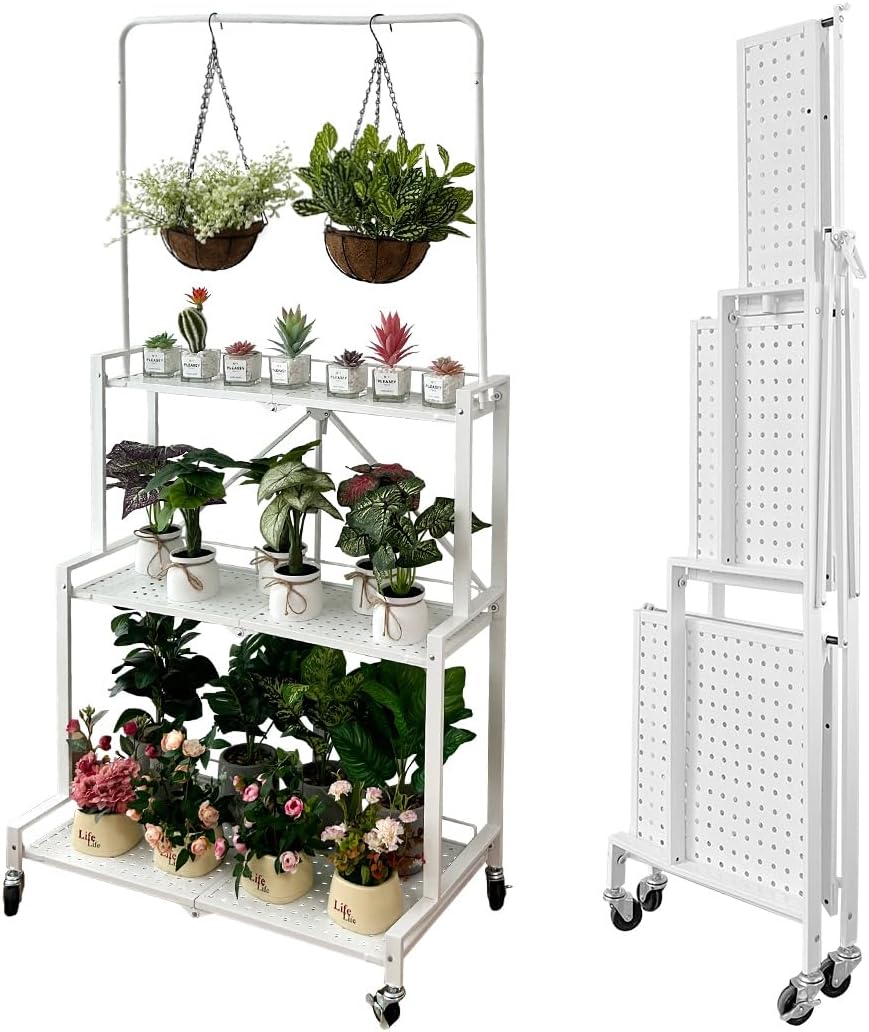 lumizone Foldable 4-Tier Plant Stand Indoor Outdoor Hanging deal at Amazon