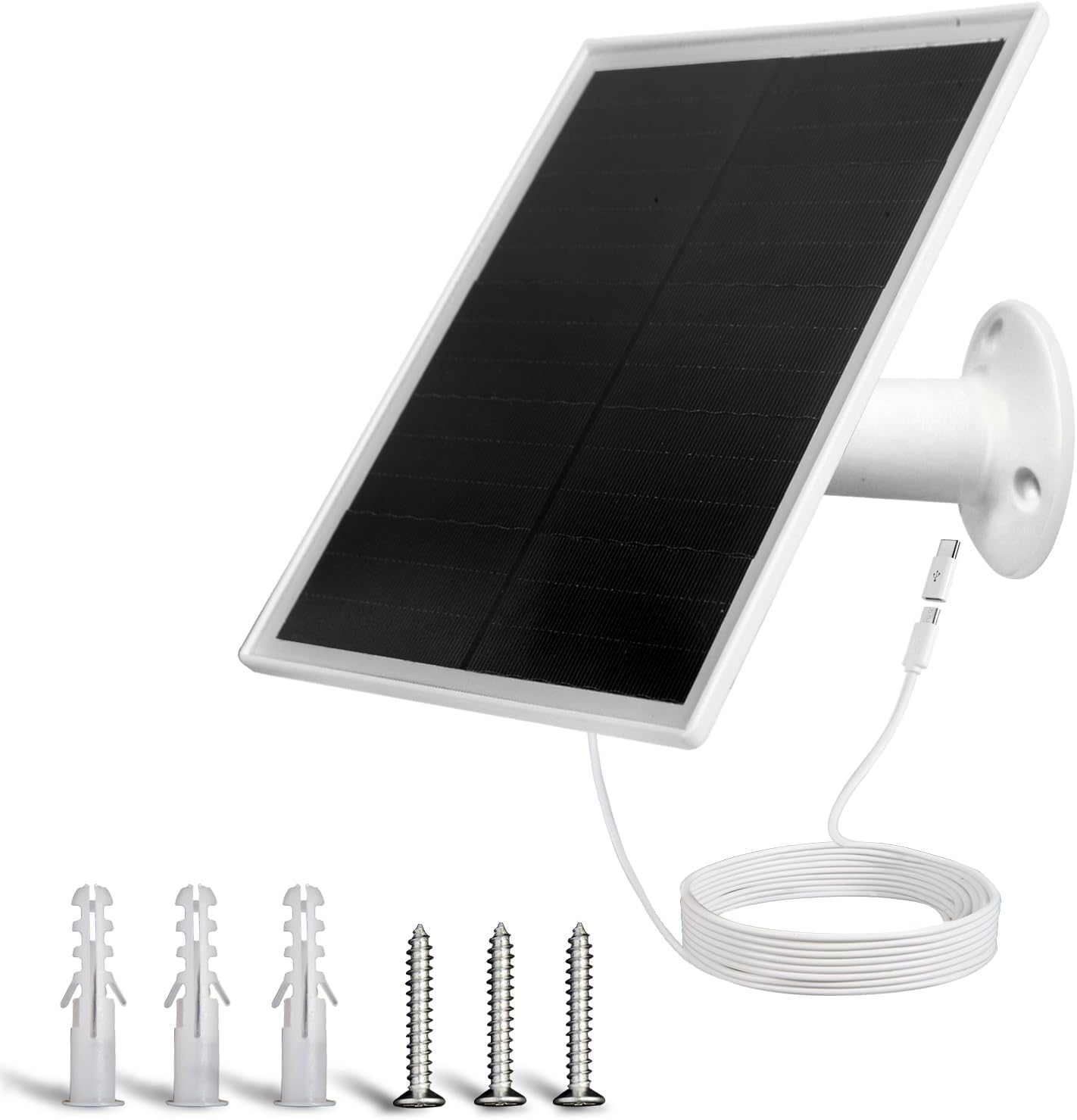 6W Solar Panel Charger, Solar Panel with Micro USB & USB-C P deal at Amazon