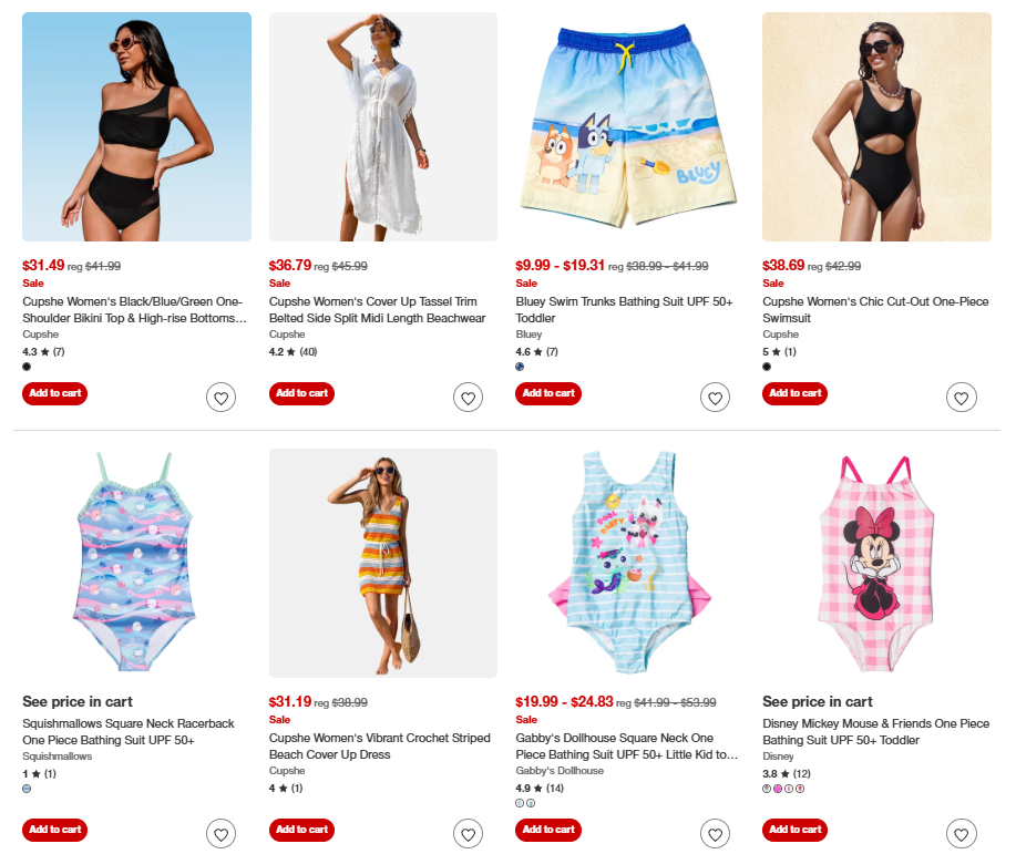 Swimwear for the Fam Sale: Up to 40% Off at Target