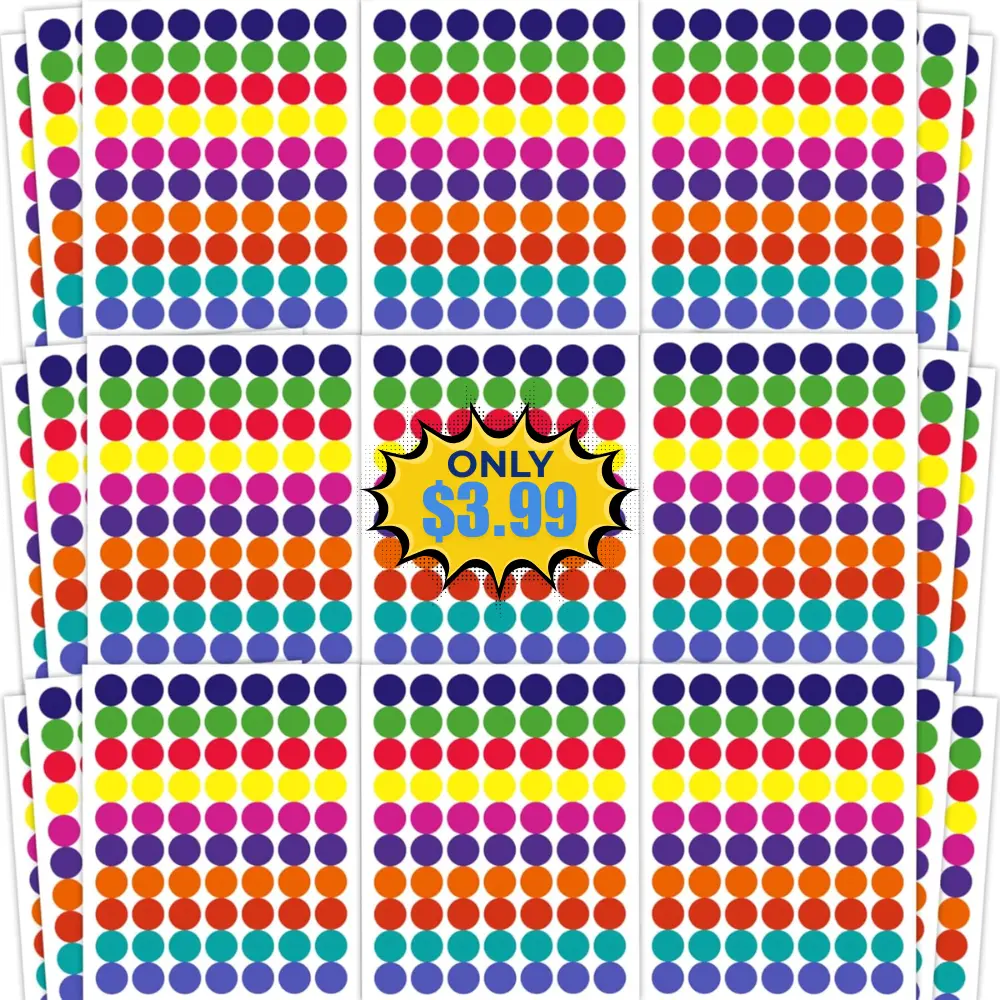 Dot Stickers Deal: Save 50% on 1400 Colored Pieces