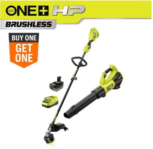Ryobi 18V Trimmer & Blower Kit Only $299 (Reg. $399.99) at Home Depot
