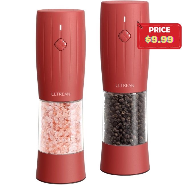 Electric Salt and Pepper Grinder Set Promo: Save with V89EGORS