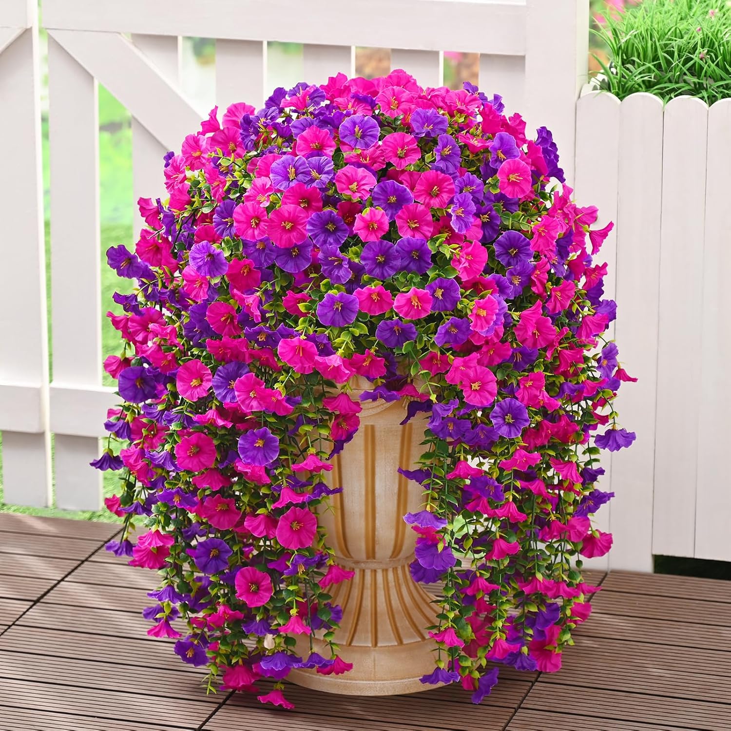 Artificial flower arrangement on Amazon with 33% discount tag