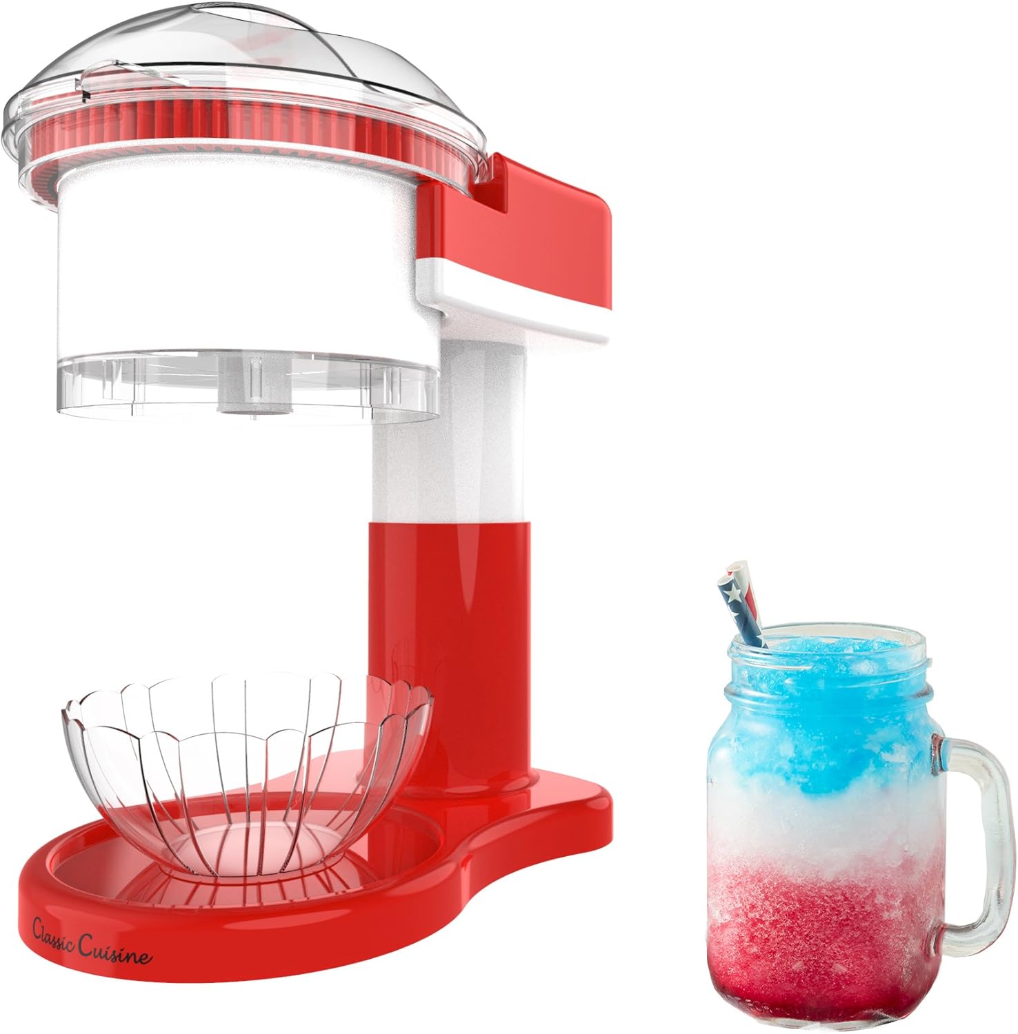 Classic Cuisine Shaved Ice Maker and Slushy Machine on Amazon with discount price tag