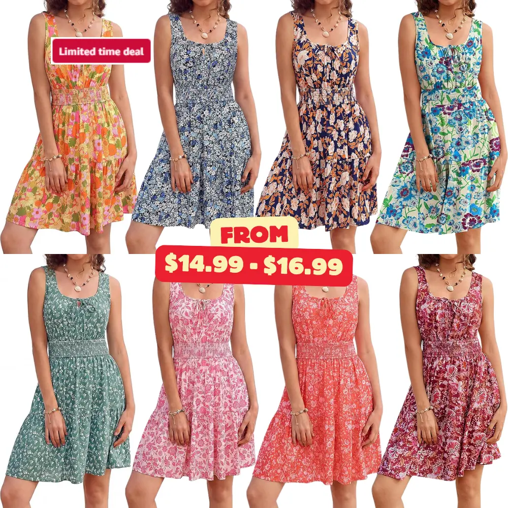 Kate Kasin Women Floral Mini Dress Deal: Save 25%