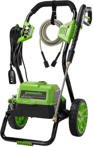 Greenworks 2000-PSI Cold Water Electric Pressure Washer available at Lowe's
