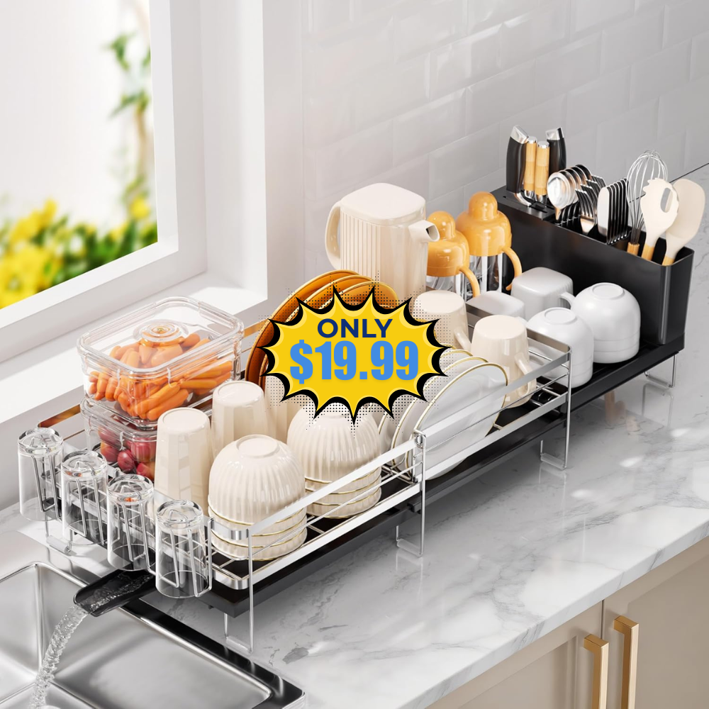 Delamu Stainless Steel Dish Drying Rack Deal: Save 35%