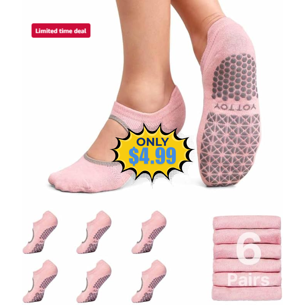 YOTTOY Women’s Pilates Socks Deal: Save 33%