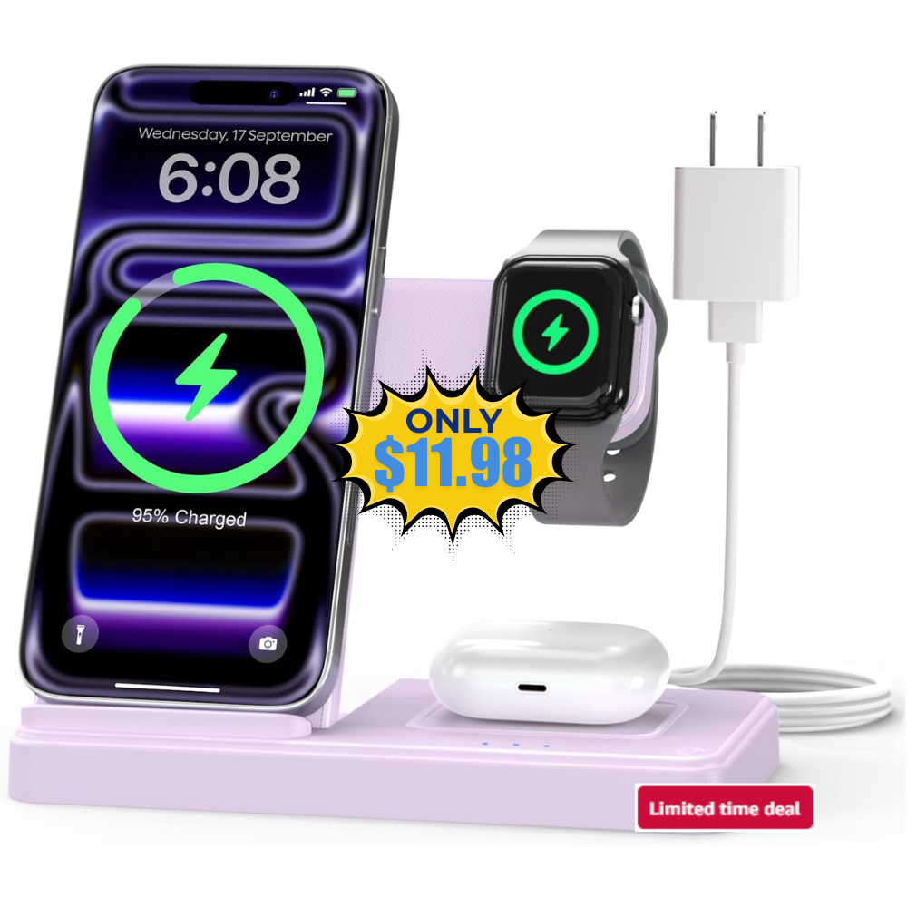 3 in 1 Wireless Charger Station Deal: Save 20%