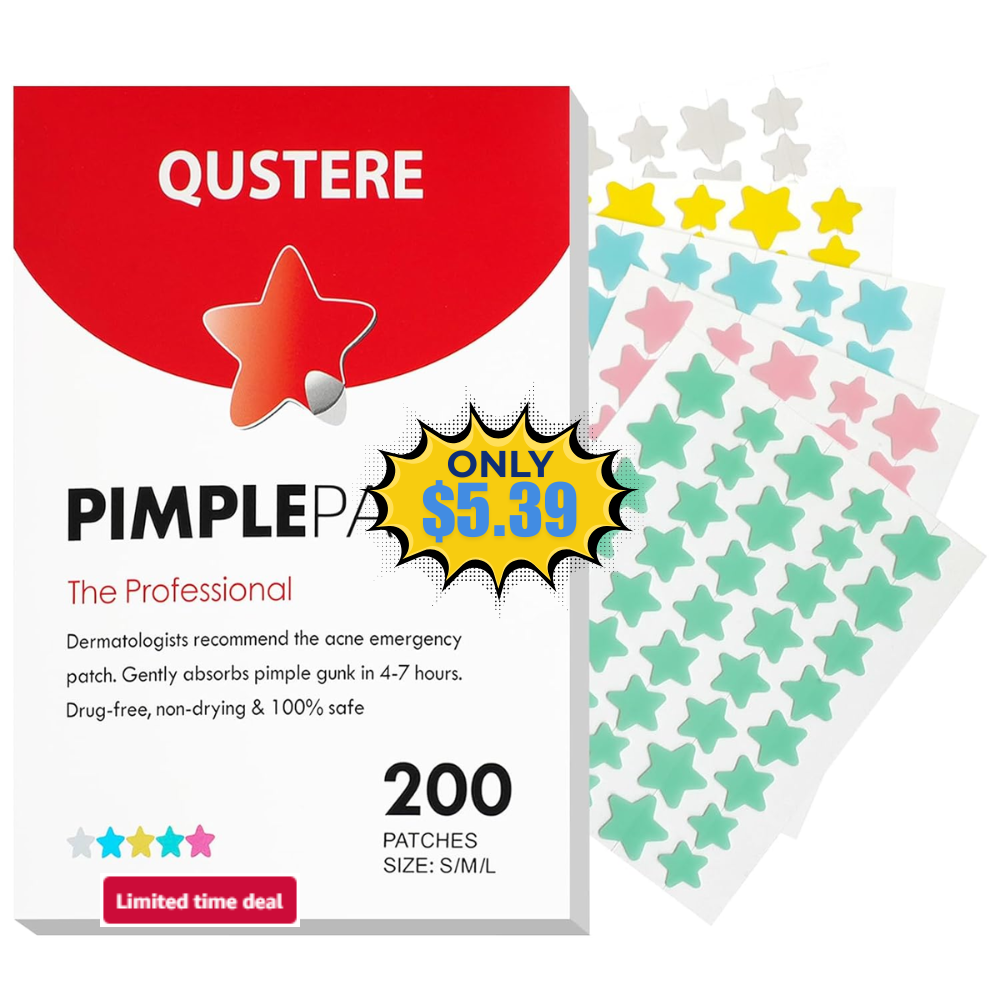 QUSTERE Pimple Patches 200 Count Deal: Save 33%