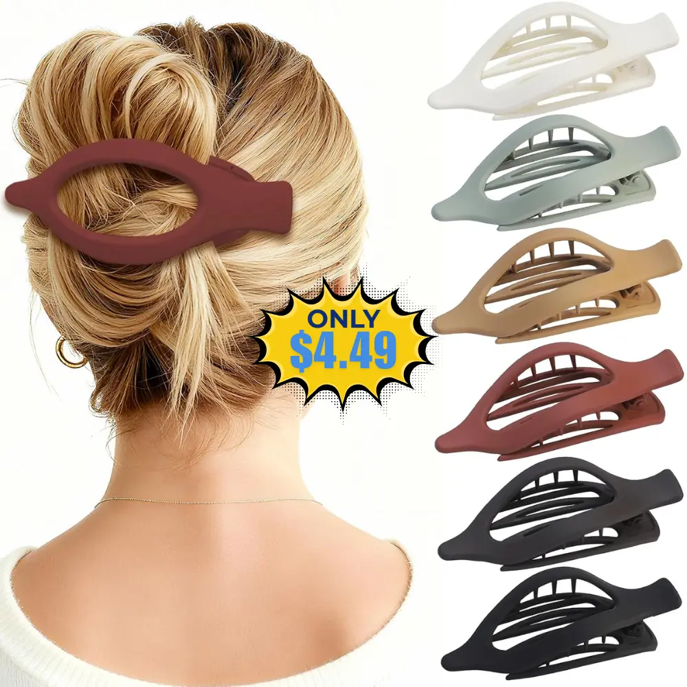 CHANDAT Flat Hair Clip 6 pcs Coupon Deal – Use Code CRMYIYGC
