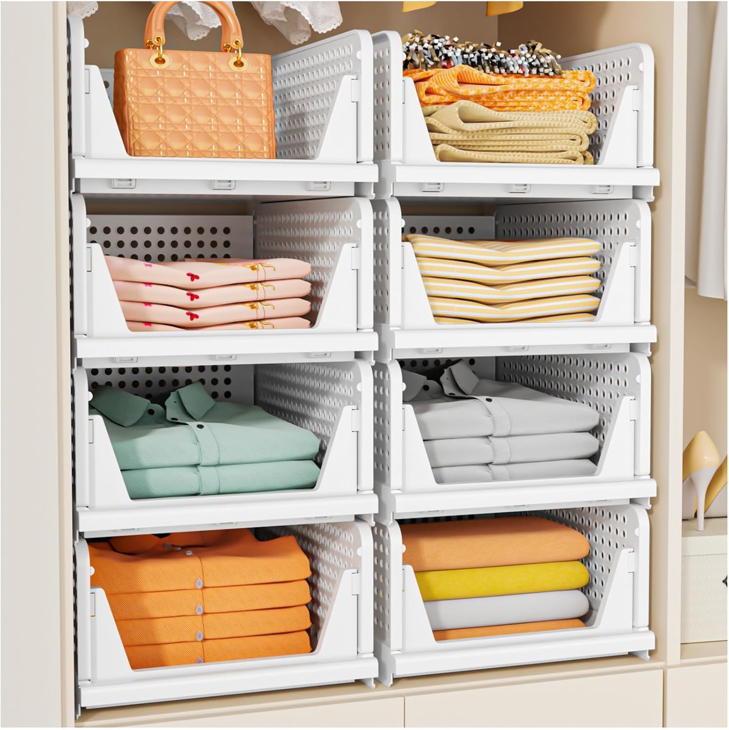 Closet Storage Basket 5-Pack, Only Only $35.99 (Reg. $59.99) at Amazon