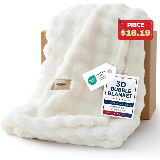 Fleece Bubble Blanket Deal: Save 40%