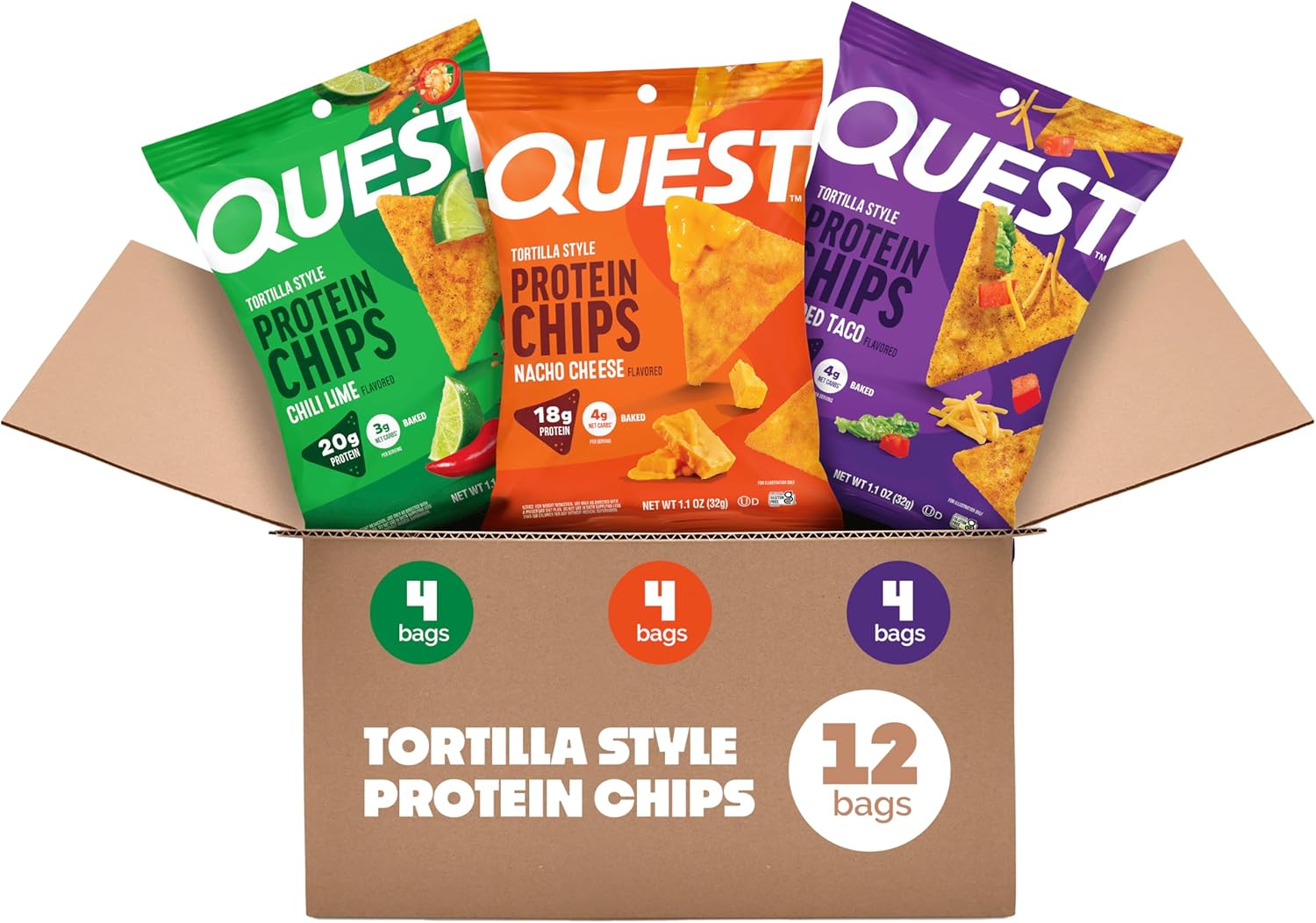 Quest Protein Chips Variety 12 Pack Only $29.98 (Reg. $30) at Amazon