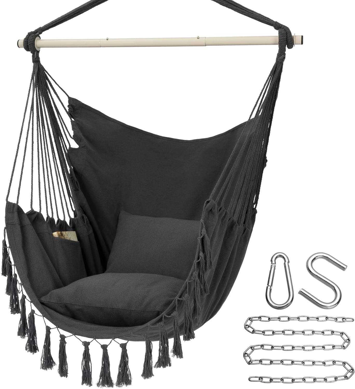 Hanging Macrame Hammock Chair Only $37.98 (Reg. $60) at Amazon