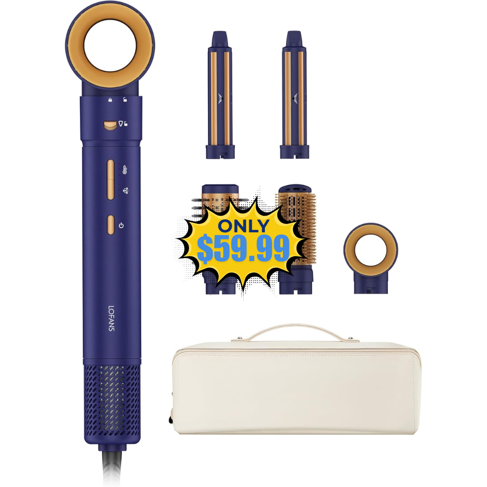 5 in 1 Multi Hot Air Styler Wrap Deal: Save 50%