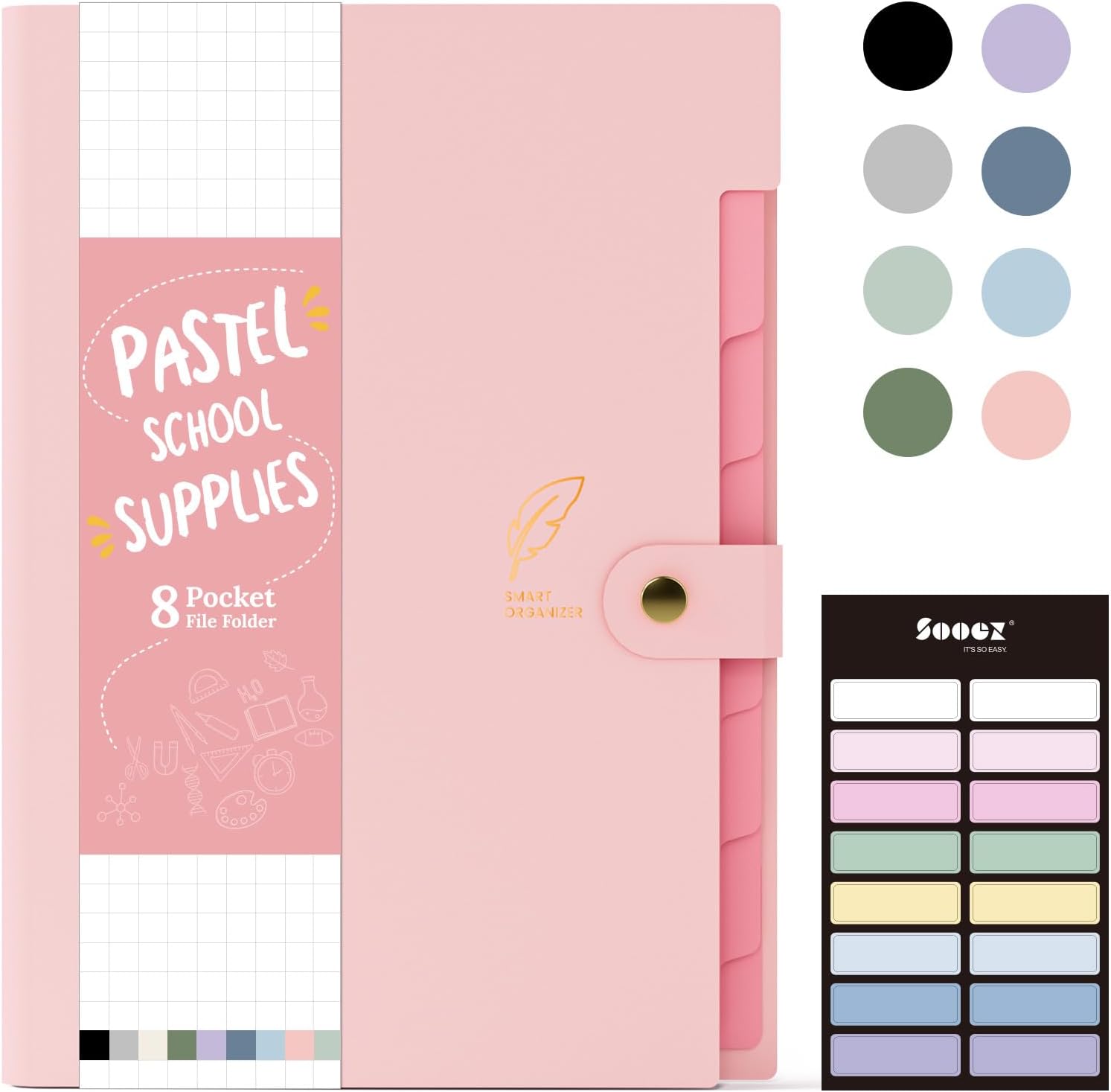 $3.99 Sooez Aesthetic 8 Pocket Only $5.98 (Reg. $6.99) at Amazon