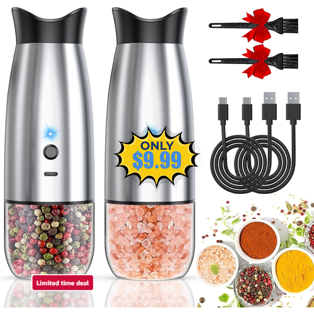 Electric Salt and Pepper Grinder Set Deal: Save 38%