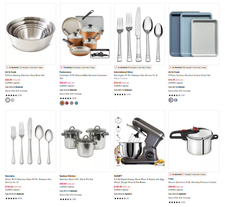 Kitchen & Dining Sale: Up to 70% Off at Macy’s