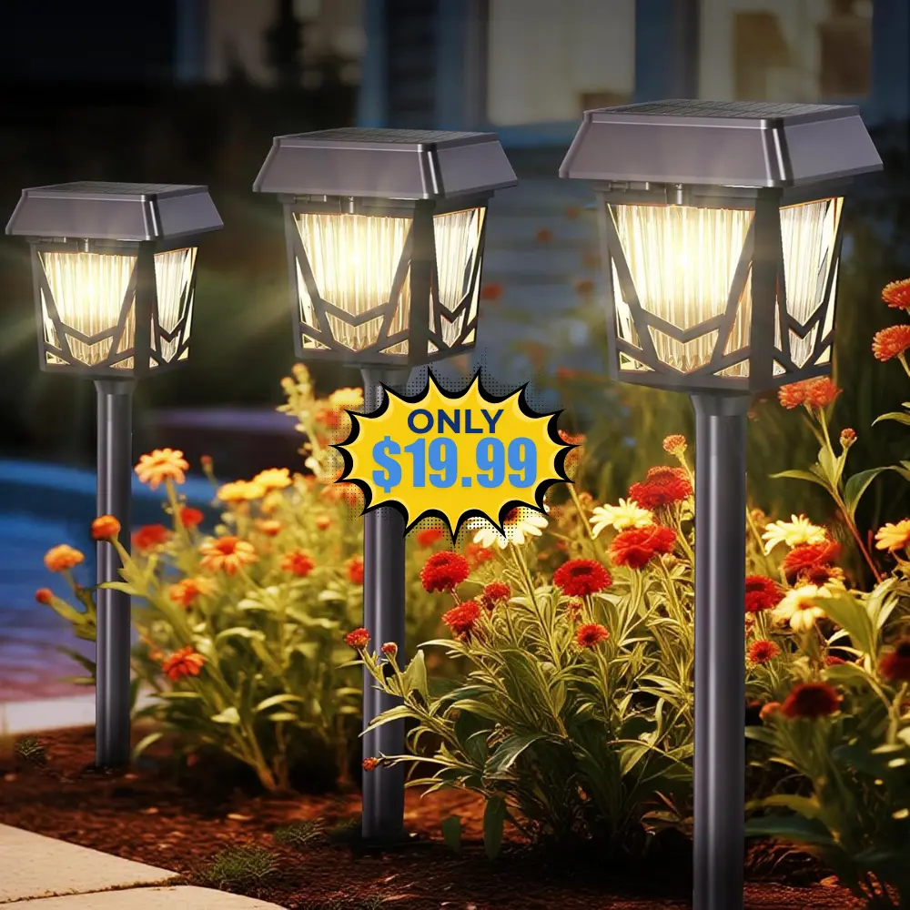 Solar Garden Lights 6 Pack Deal: Use Promo Code EFZRJHZK