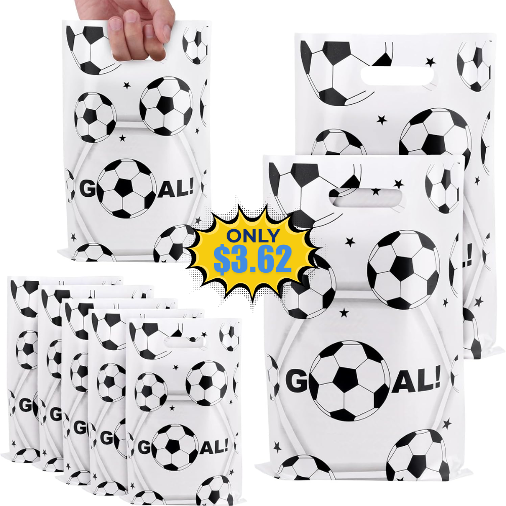 Fukaisu 50pcs Soccer Party Gift Bags Deal at Walmart