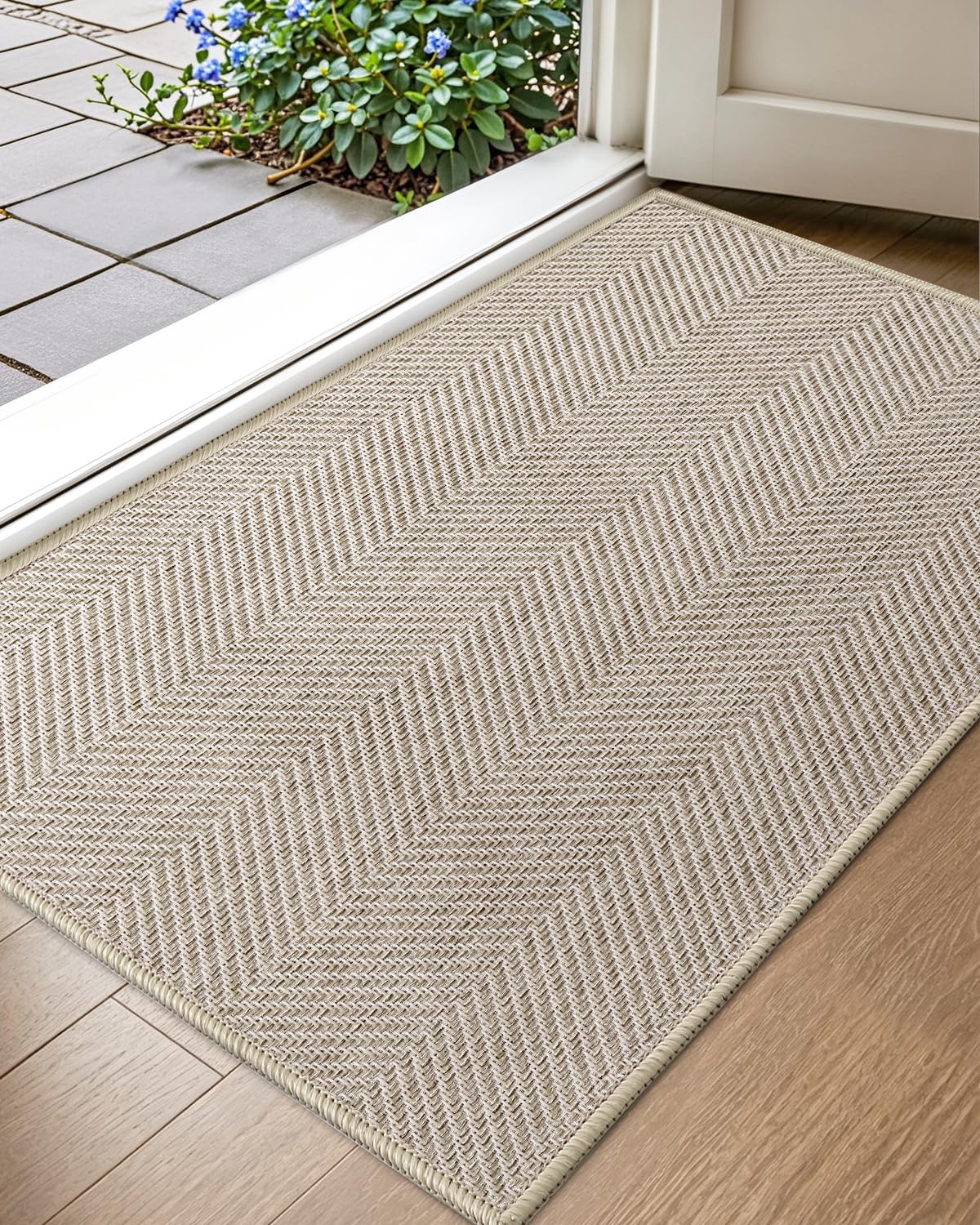 Color&Geometry Small Ultra Thin Indoor Door Mat, Machine Was deal at Amazon