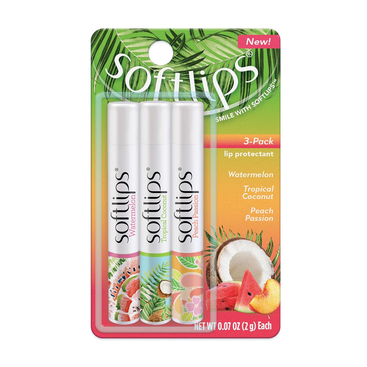 Softlips Daily Lip Moisturizer 3-Pack on Amazon sale page
