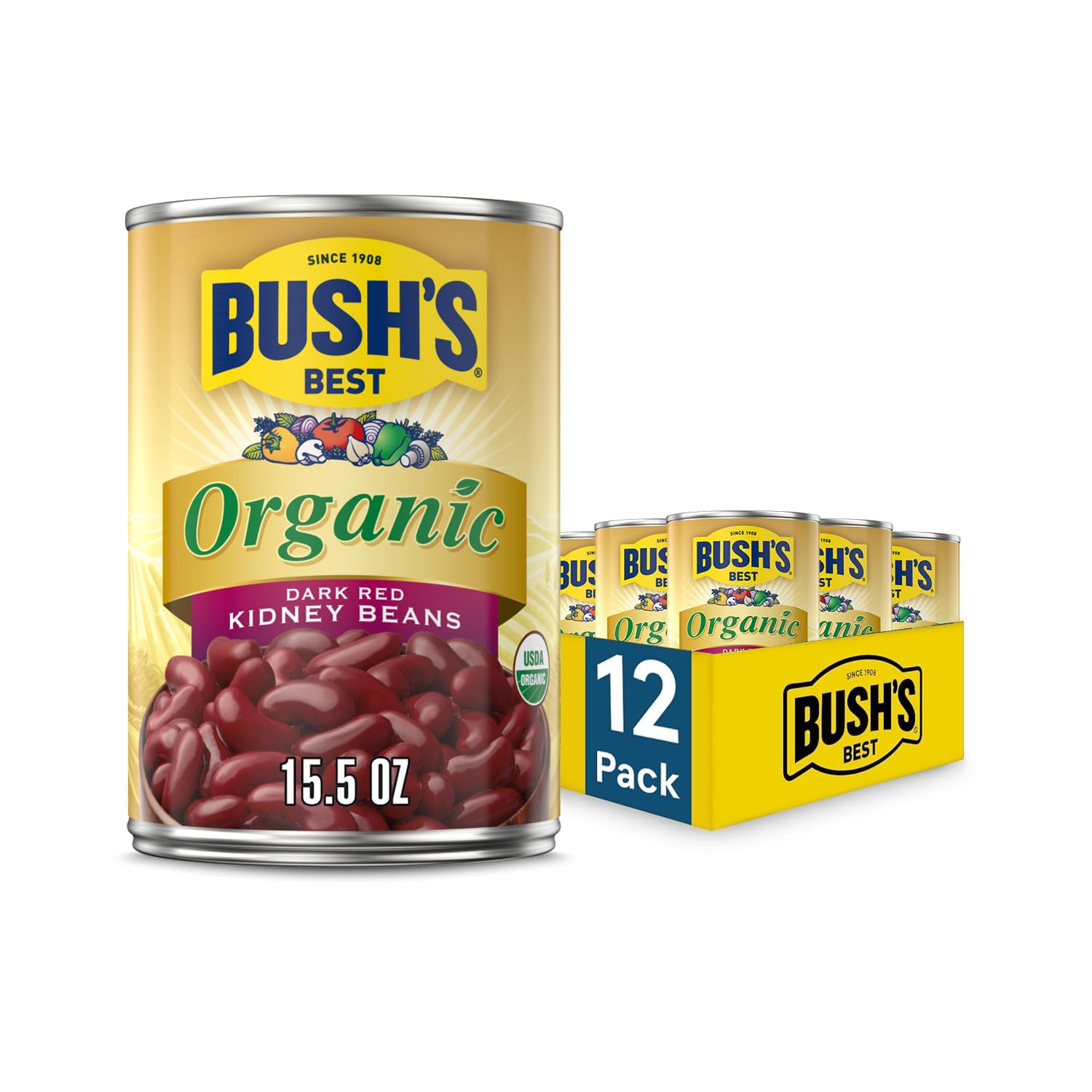 Bush’s Organic Kidney Beans Only $11.96 (Reg. $18.82) at Amazon