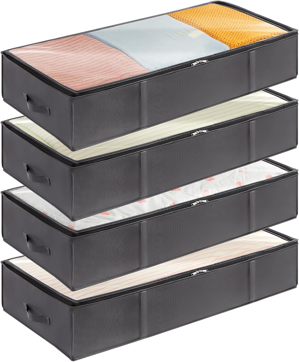 95L 4 Pack Under Bed Storage Containers on Amazon