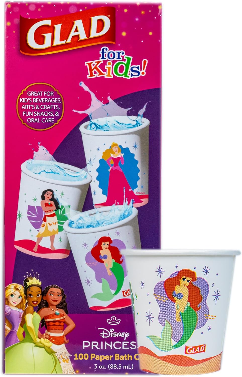 Up to 50% Off Glad Disney Princess Paper Cups at Amazon