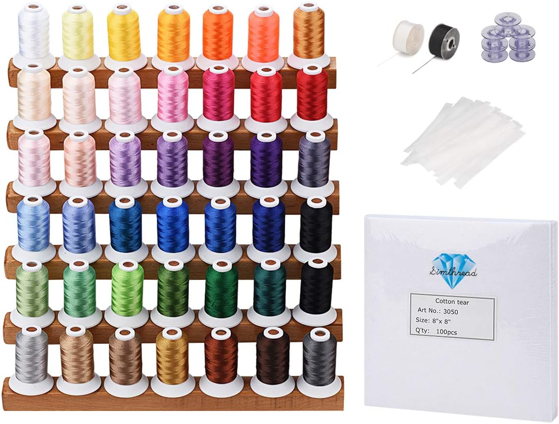 Simthread Embroidery Thread & Stabilizers Gift Box Just $49.99
