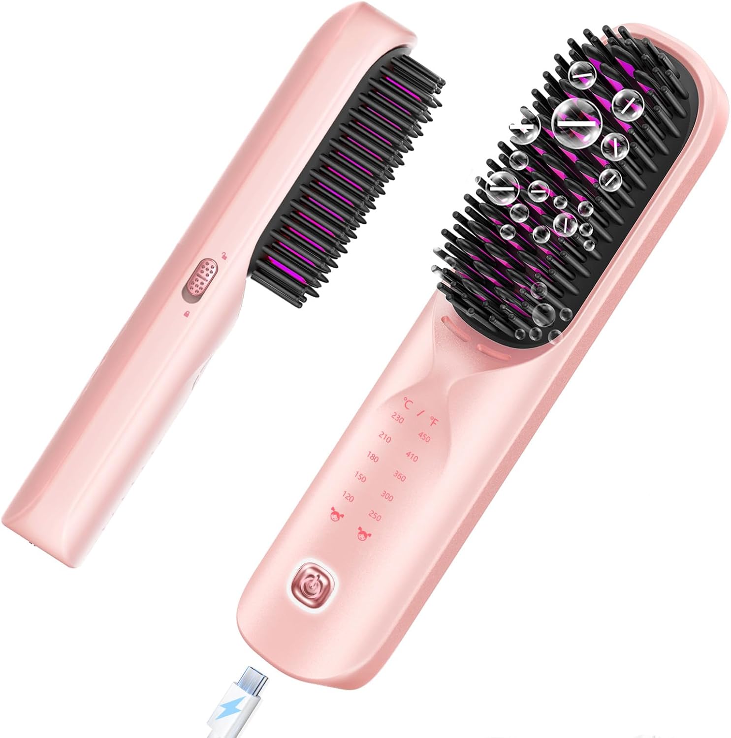Cordless Hair Straightener Brush Deal: Use Promo Code TGMIV4GB