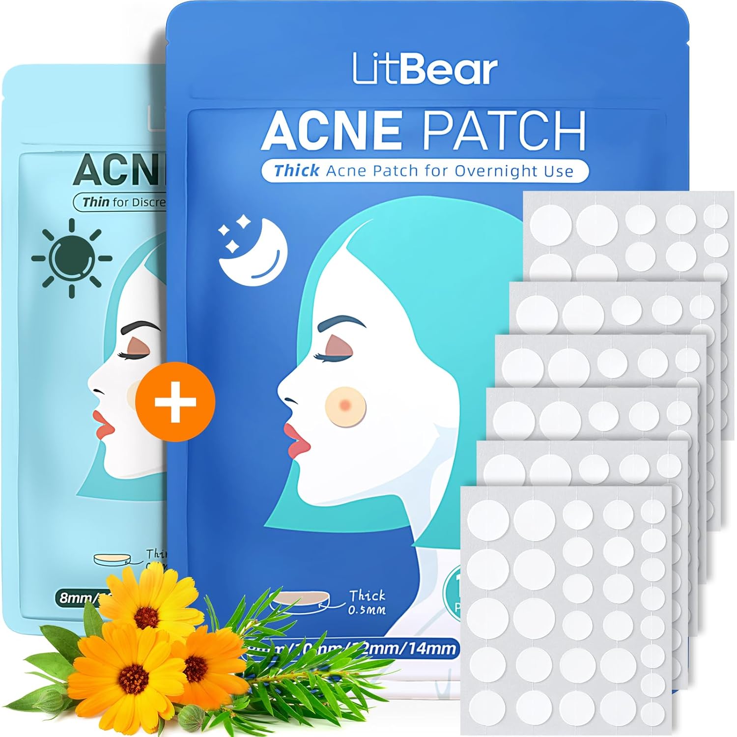 Acne Pimple Patches Day and Night 180 Dots on Amazon