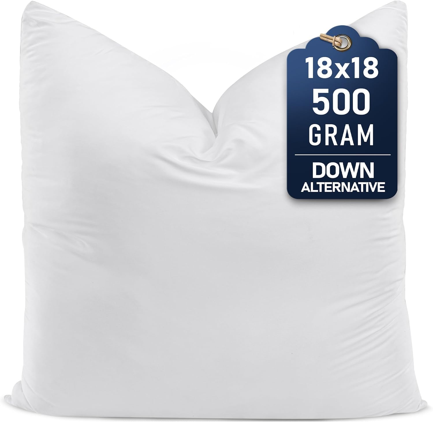 Utopia Bedding White Down Alternative Throw Pillow 18x18 Inches on Amazon