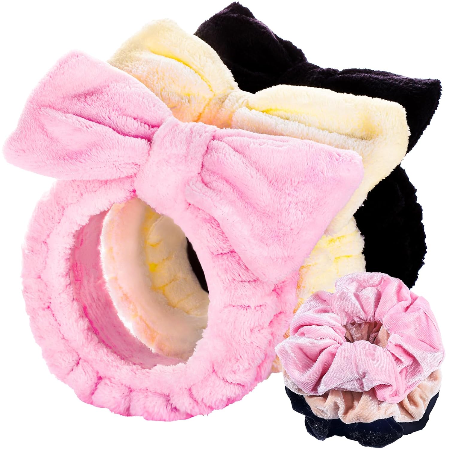 6-Piece Spa Headband & Scrunchie Set on Amazon