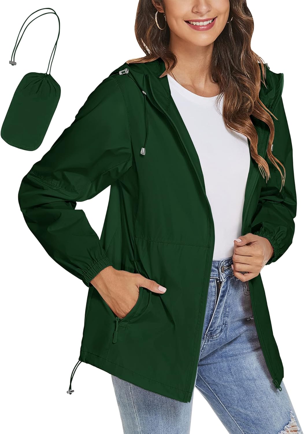 TCOT Packable Rain Coat with Hood on Amazon