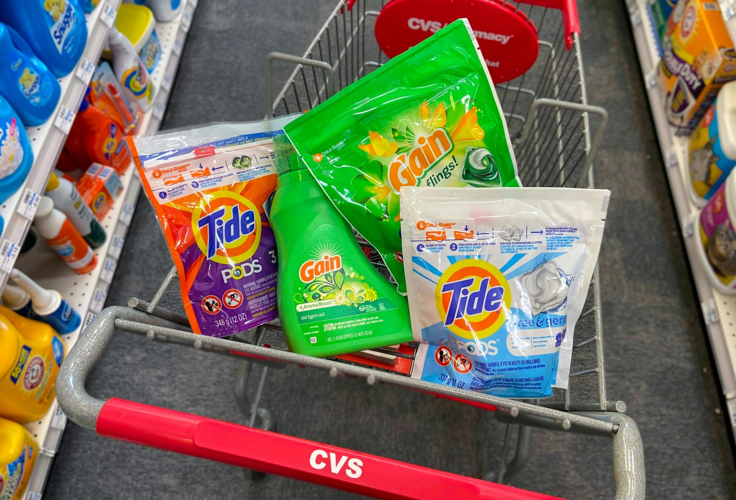 Tide & Gain Laundry Detergent Only $2.99 Each at CVS
