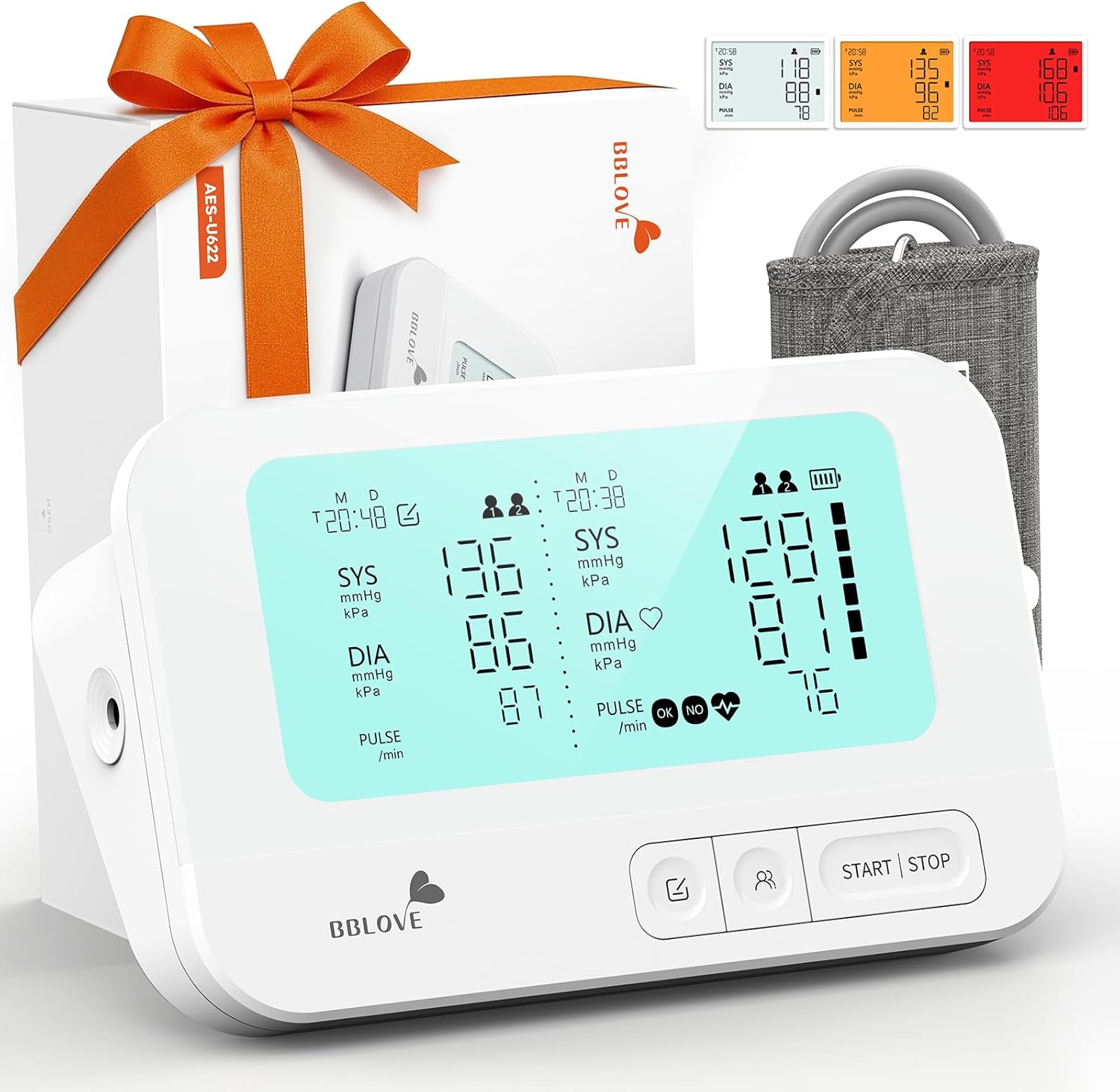 BBLOVE Blood Pressure Monitor on Amazon with FSA and HSA eligibility, medical-grade accuracy, and la
