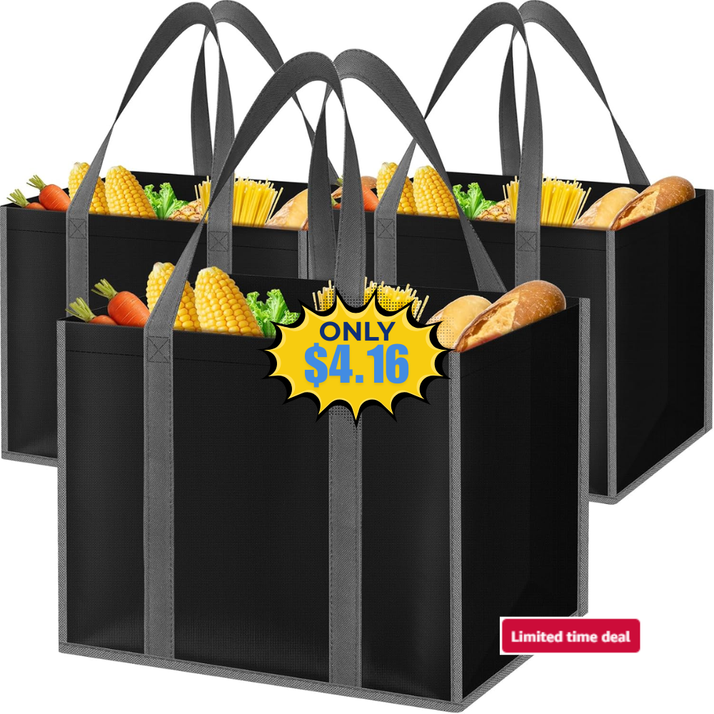 SpaceWhisper Reusable Grocery Bags Deal: Save 40%
