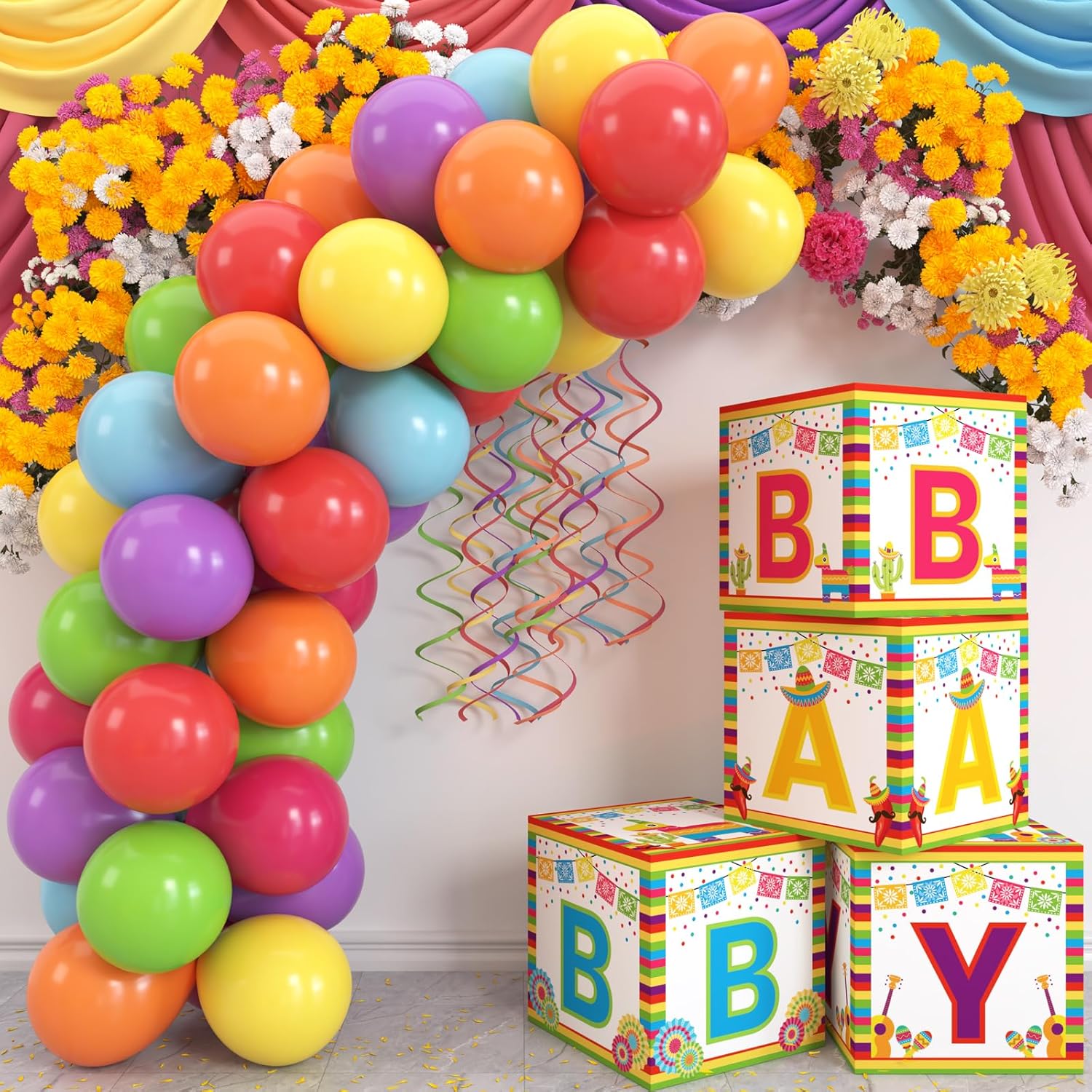 Kitticcino Fiesta Party Decorations Mexican Baby Boxes with deal at Amazon