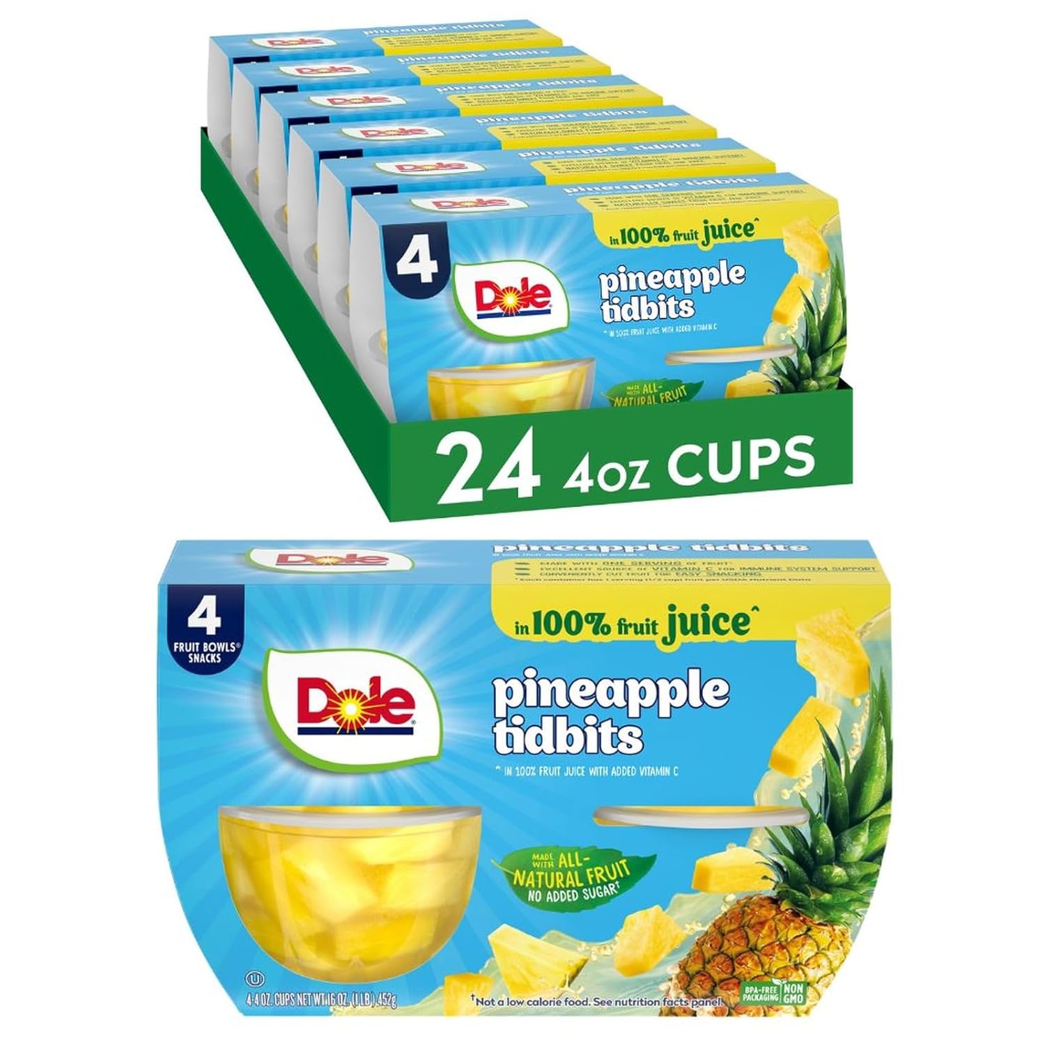 Dole Fruit Bowls Pineapple Tidbits Only $19.74 (Reg. $21) at Amazon