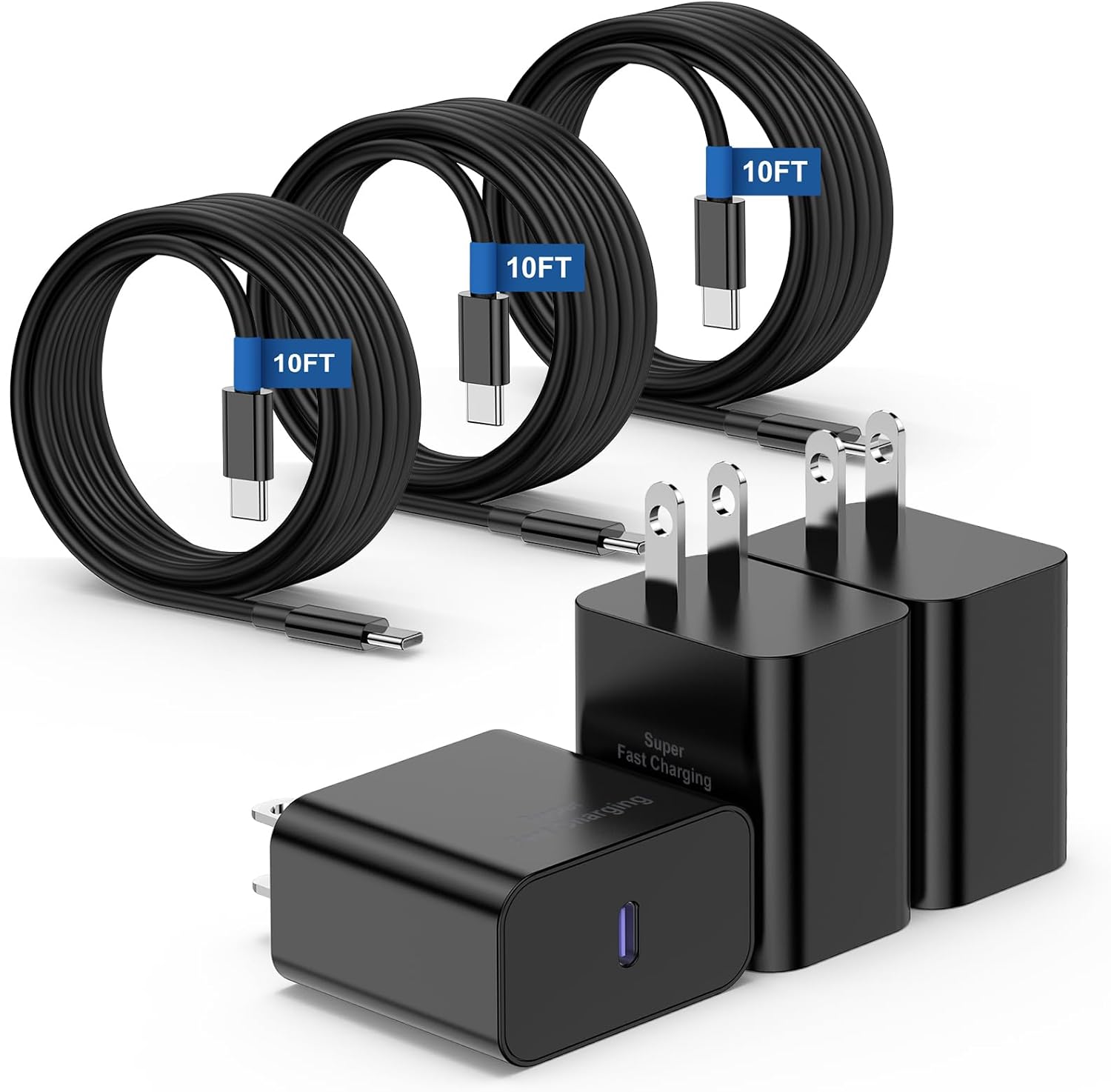 Type C 10FT Charger 3-Pack Only $19.99 (Reg. $24.99) at Amazon