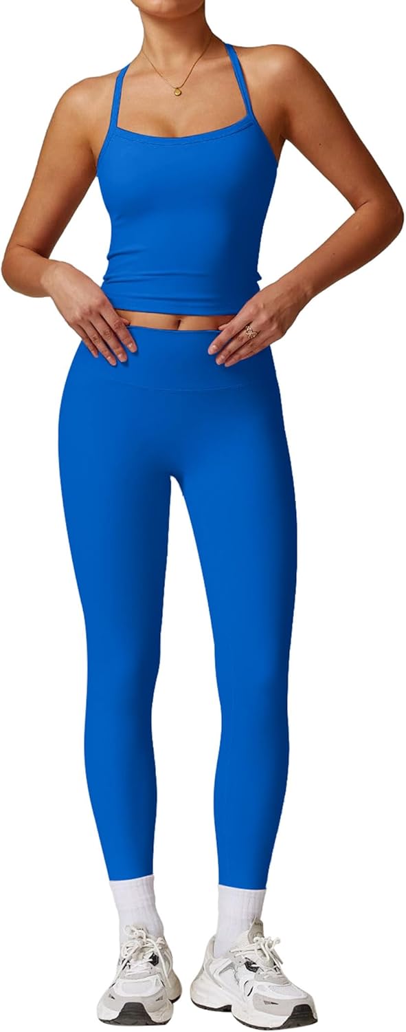 AGYMNX 2 Piece Workout Sets for Women High Waisted Seamless deal at Amazon