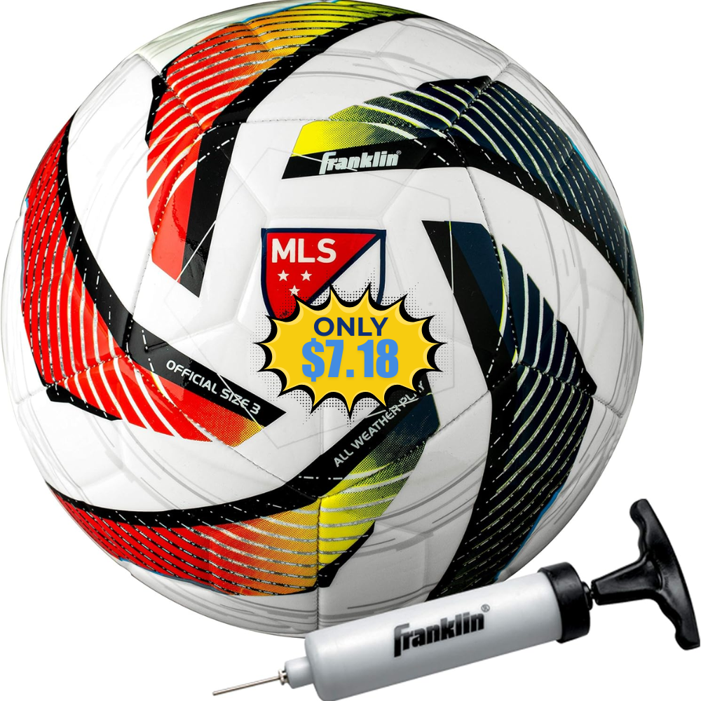 Franklin Sports MLS Tornado Soccer Ball Deal: Save 71%