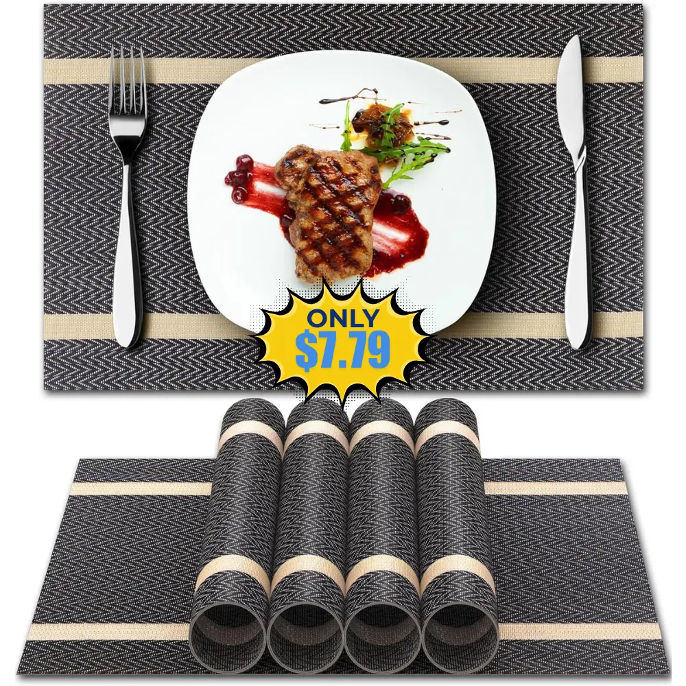HOOMIL Placemats Set of 6 Deal: Save with Promo Code