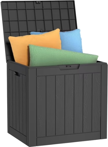EASY UP 30-Gallon Lockable Outdoor Resin Deck Box at Walmart